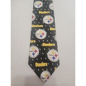 steelers tie  Team NFL 100% Silk Made In The USA 4" × 57"
